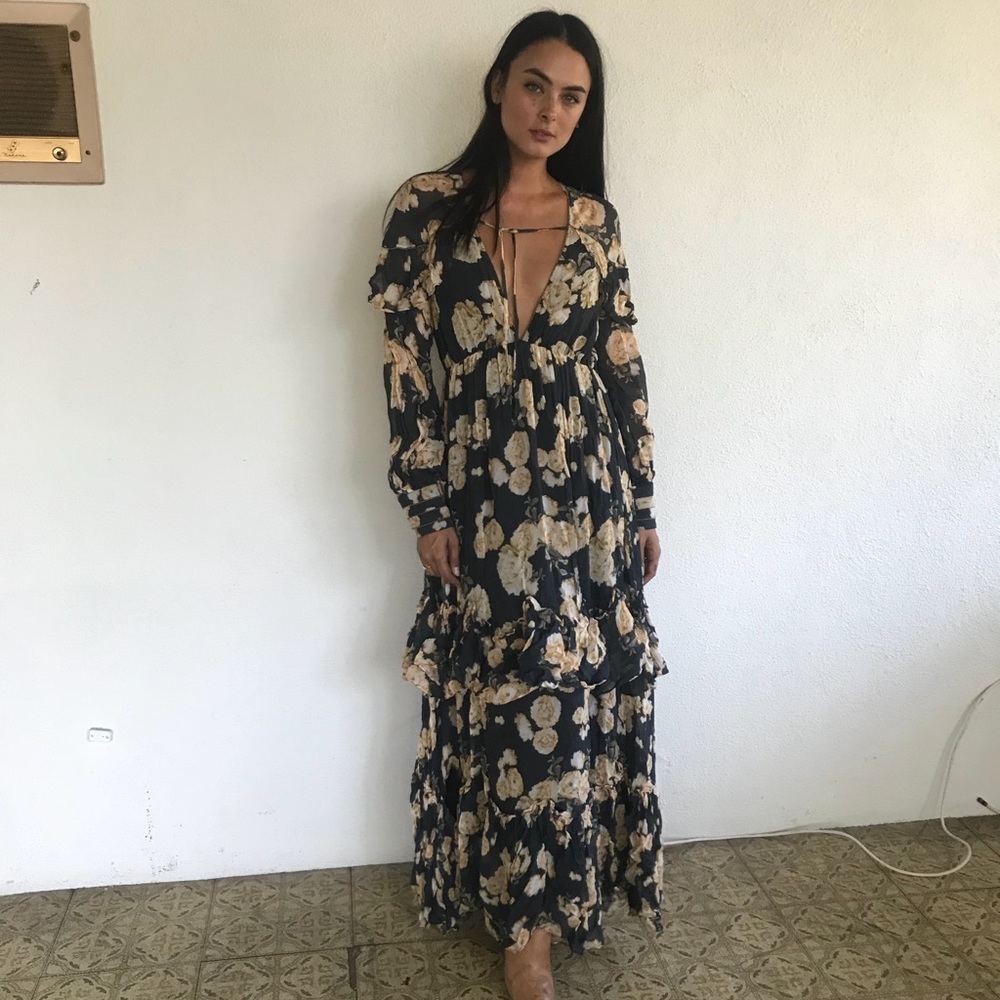 La Maison Talulah floral maxi
